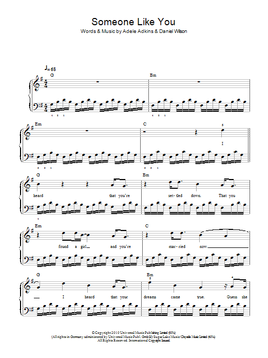 Product picture to:  Someone Like You - Adele