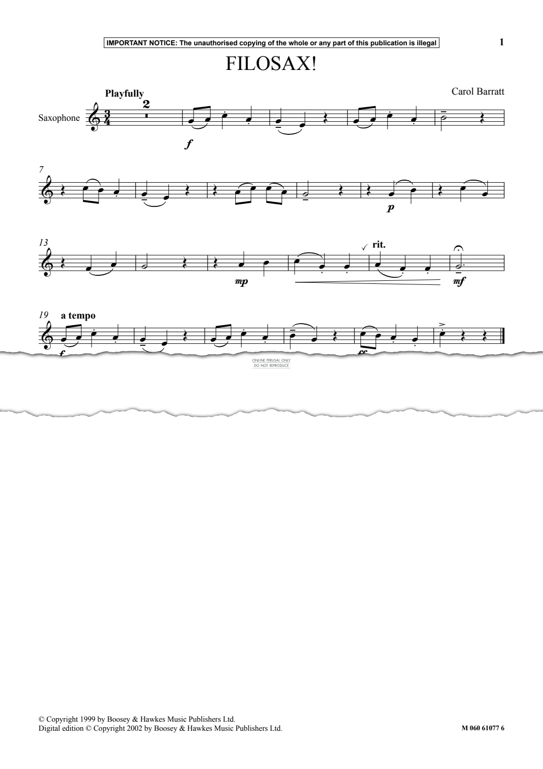 Produktgalerie: Seite 1 von 1 Filosax!, Carol Barratt, Klavier, Saxophon