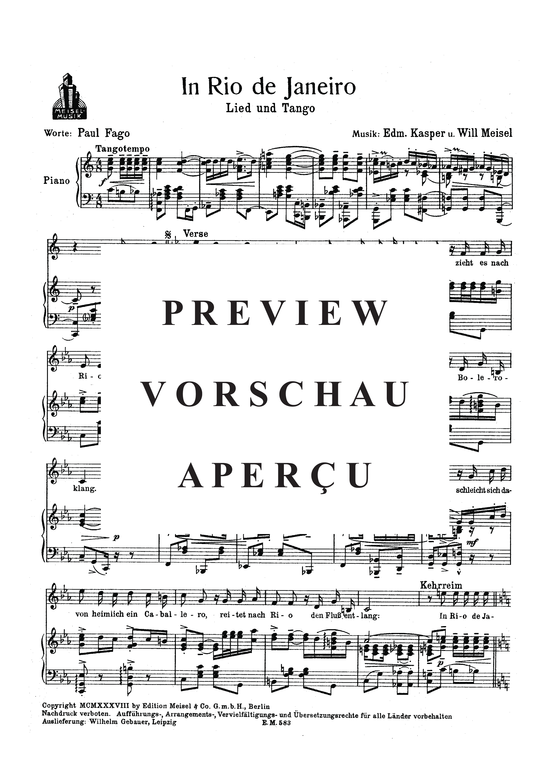 Produktgalerie: Seite 3 von 3 In Rio de Janeiro, , Klavier und Gesang