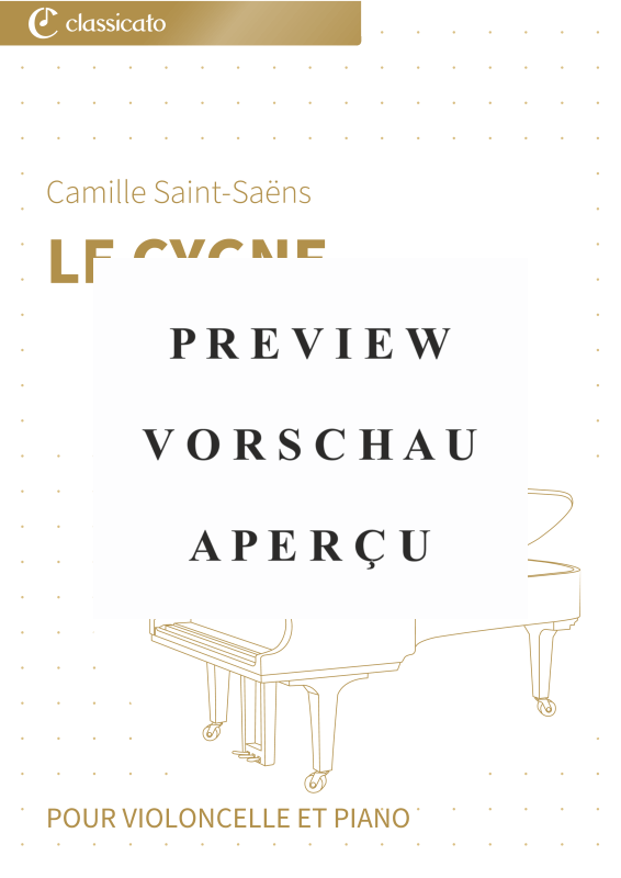 Product gallery: Page 2 of 10 Le Cygne - Extrait du Carnaval des animaux, , (violoncello and piano)