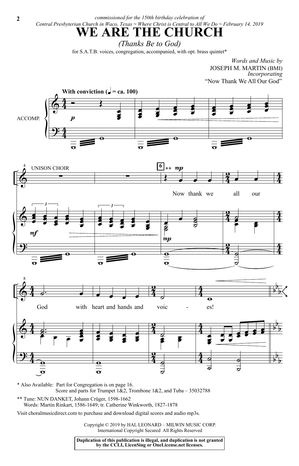 Produktbild zu: We Are The Church (Thanks Be To God)