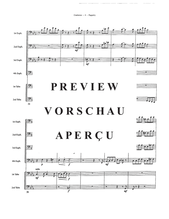 Produktgalerie: Seite 7 von 21 Puppetry , , (Tuba Ensemble EEEETT)