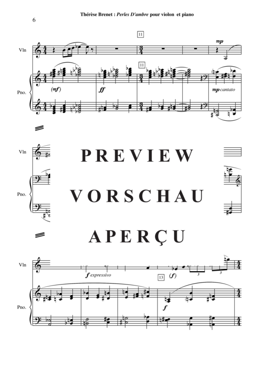 Product gallery: Page 7 of 18 Perles d'Ambre , , (violin + piano)