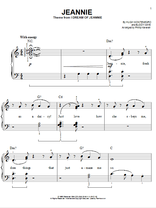 Product picture to: Jeannie (arr. Phillip Keveren)