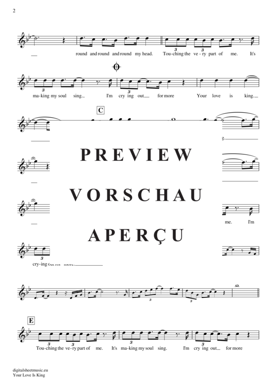 Product gallery: Page 3 of 4 Your love is king , Sade, (transverse flute)