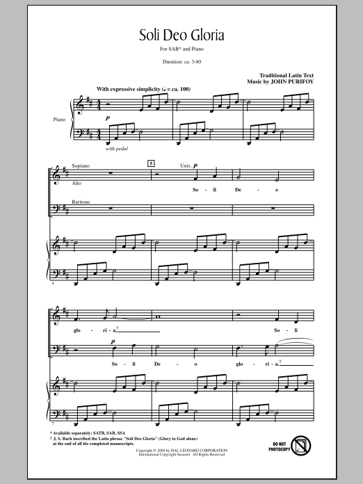 Product gallery: Page 1 of 1 Soli Deo Gloria, John Purifoy