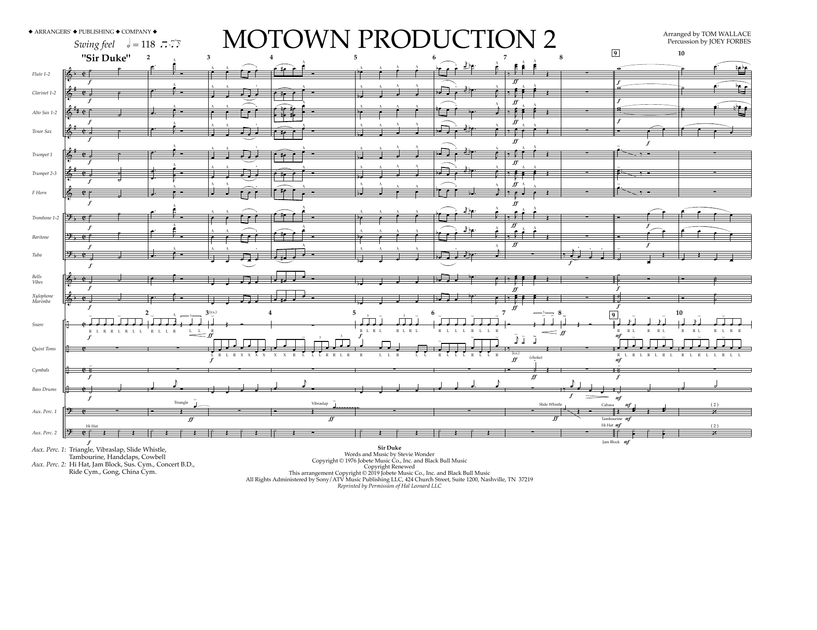 Produktbild zu: Motown Production 2 (arr. Tom Wallace) - Full Score