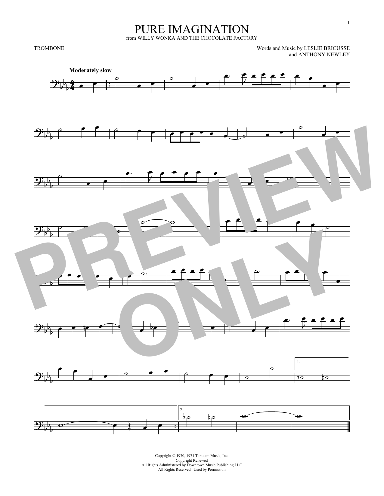 Product gallery: Page 1 of 1 Pure Imagination, Leslie Bricusse