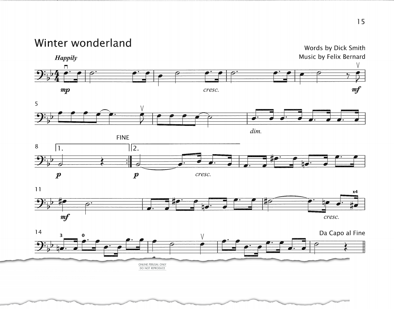 Produktgalerie: Seite 1 von 1 Winter Wonderland, Felix Bernard, Violoncello