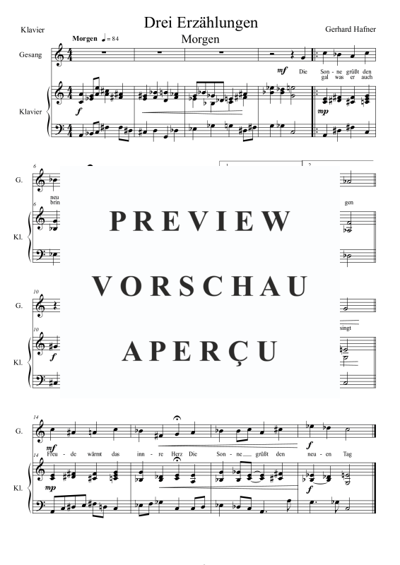 Product gallery: Page 6 of 11 Drei Erzählungen, , (medium voice and piano)