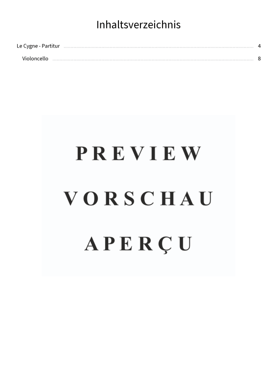 Product gallery: Page 5 of 10 Der Schwan - aus Der Karneval der Tiere, , (violoncello and piano)