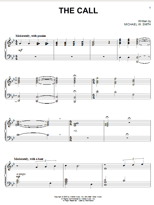 Product gallery: Page 1 of 1 The Call, Michael W. Smith