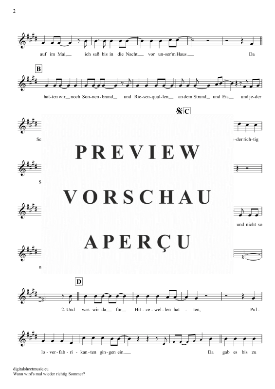 Product gallery: Page 3 of 5 Wann wird’s mal wieder richtig Sommer , Carrell, Rudi, Klarinette in B