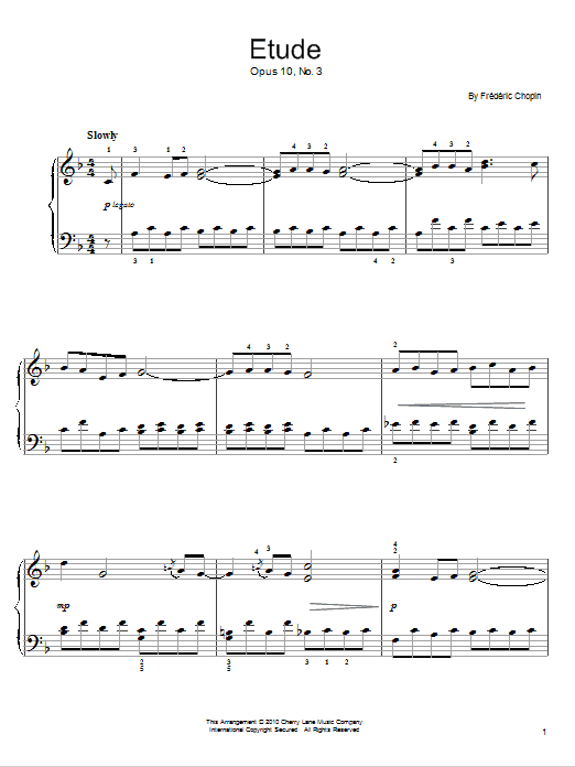 Product picture to: Etude Op. 10, No. 3