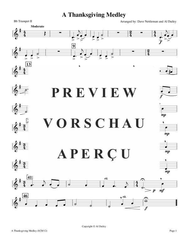 Produktgalerie: Seite 10 von 11 A Thanksgiving Medley, , BlechblÀser Sextett