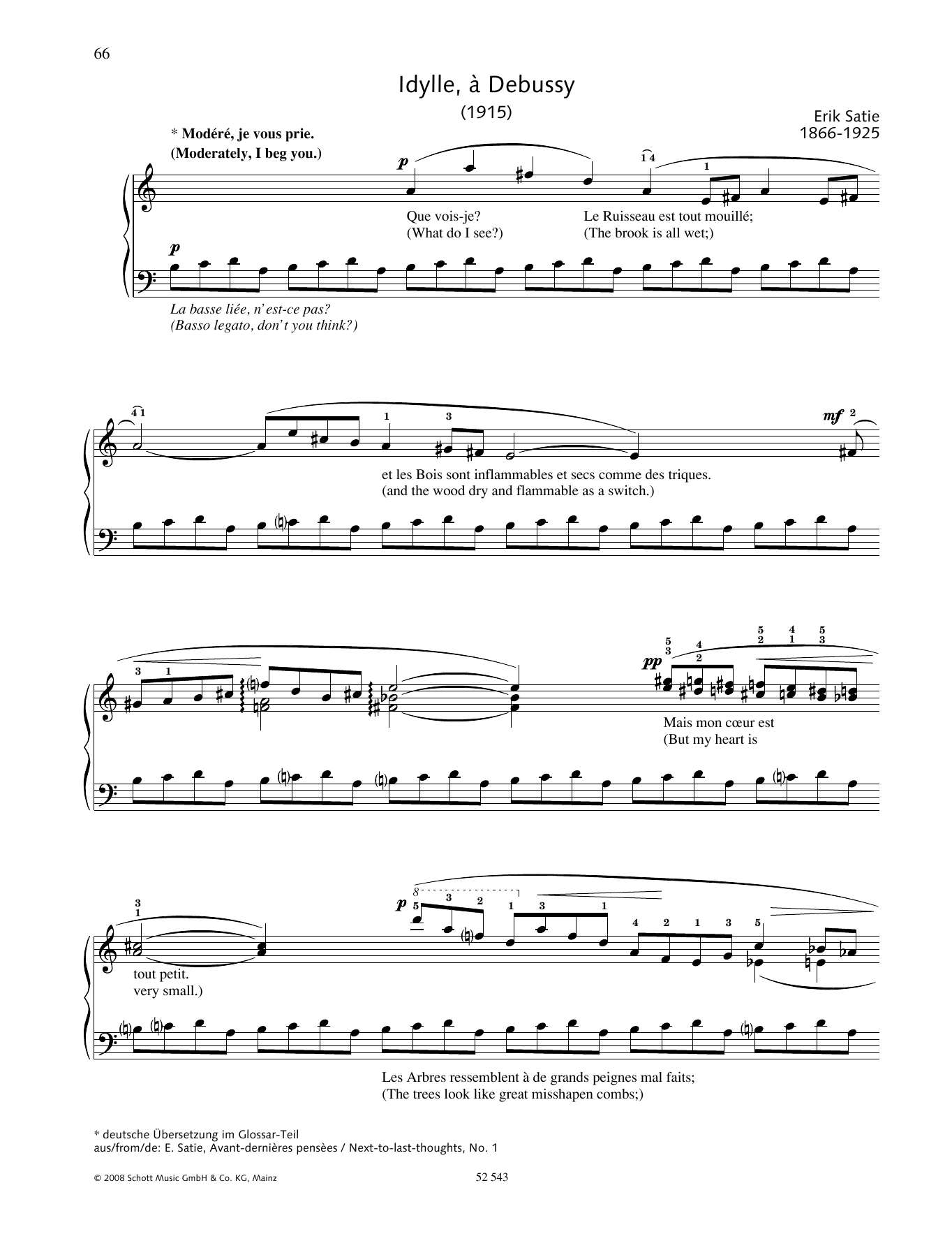 Produktbild zu: Idylle, à Debussy
