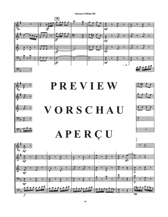 Produktgalerie: Seite 10 von 21 William Tell , , (Blechbläserquintett - Tuba Solo)