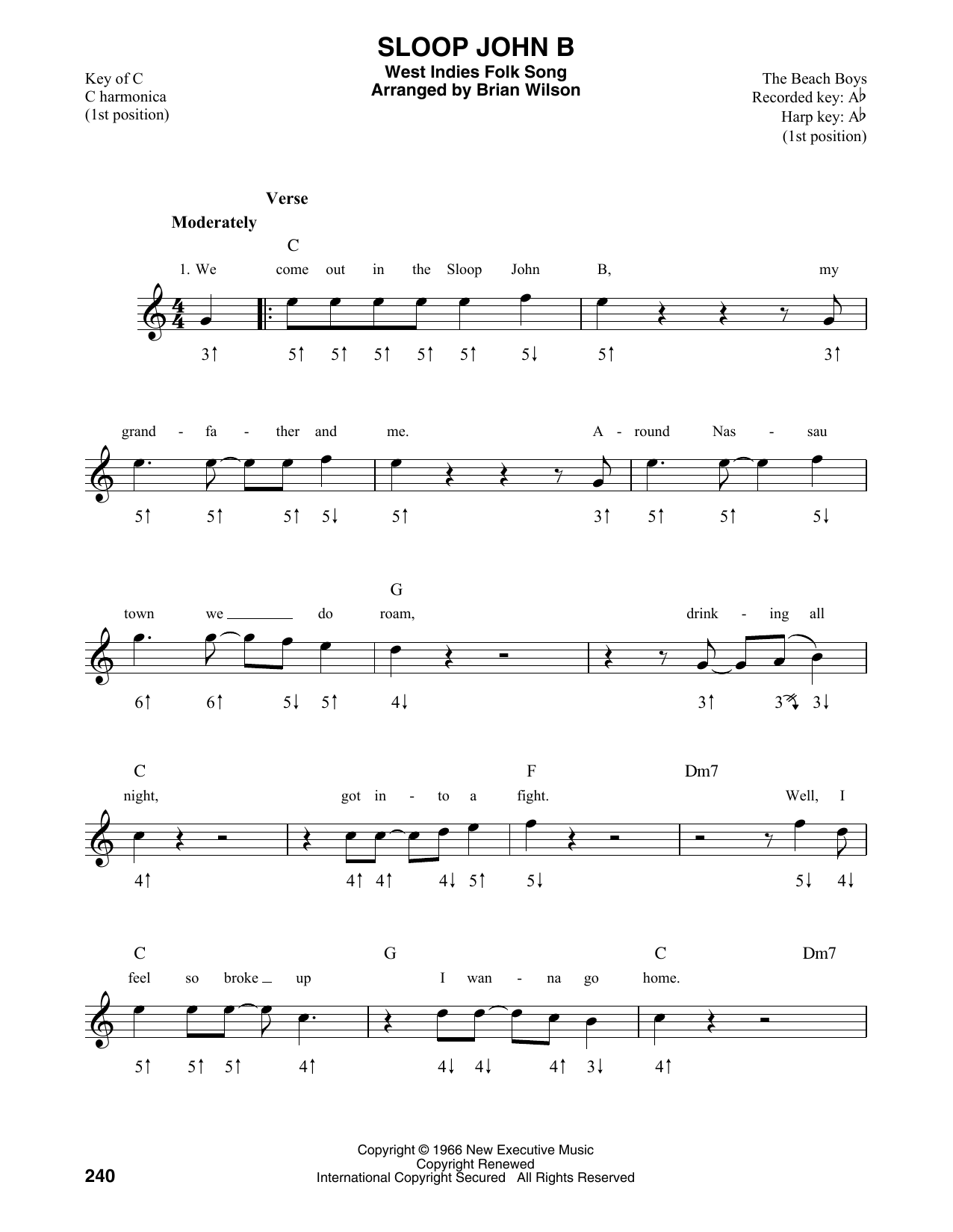 Product gallery: Page 1 of 1 Sloop John B, The Beach Boys