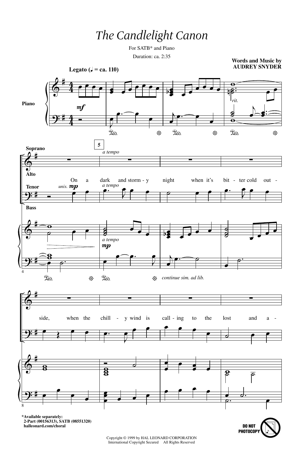 Product gallery: Page 1 of 1 The Candlelight Canon, Audrey Snyder