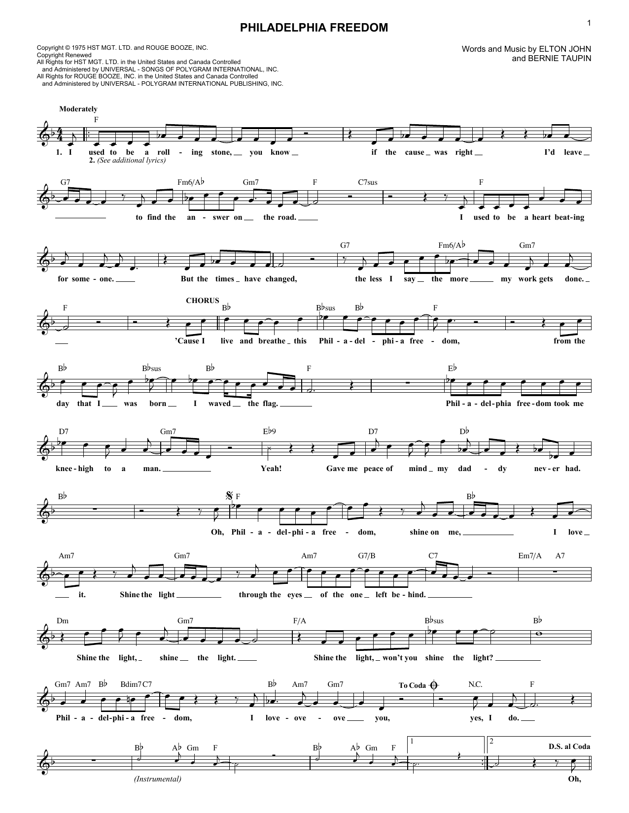 Produktbild zu: Philadelphia Freedom