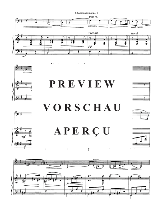 Product gallery: Page 5 of 11 Chanson de Matin , , (tuba + piano)
