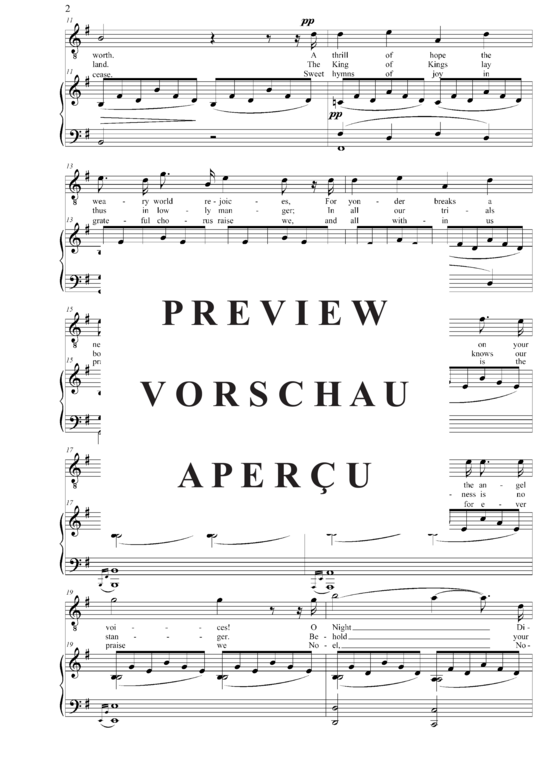 gallery: O Holy Night (Contralto + Klavier) , ,  (G-Dur)