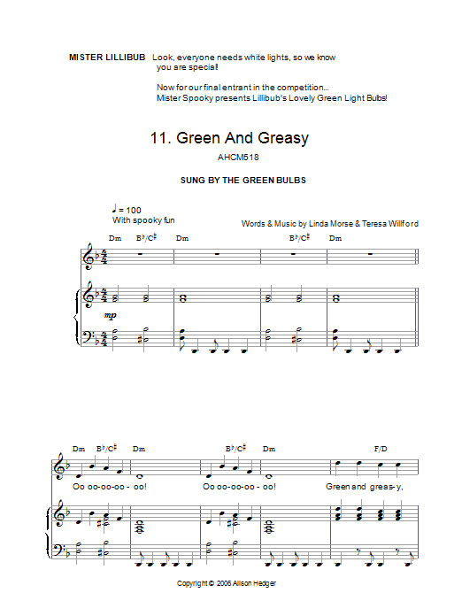 Produktbild zu: Green And Greasy (from Mister Lillibub's Lovely Light Bulbs)