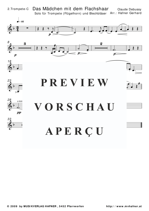 Produktgalerie: Seite 6 von 11 Das Mädchen mit dem Flachshaar, , (Blechbläser Quintett)