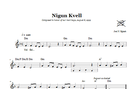 Product gallery: Page 1 of 1 Nigun Kvell (Wordless Melody), Joel N. Eglash