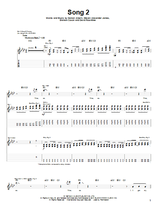 Product gallery: Page 1 of 1 Song 2, Blur