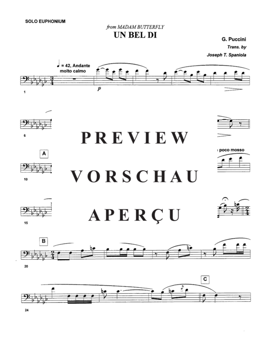 Product gallery: Page 7 of 8 Un Bel Di , , (euphonium + piano)