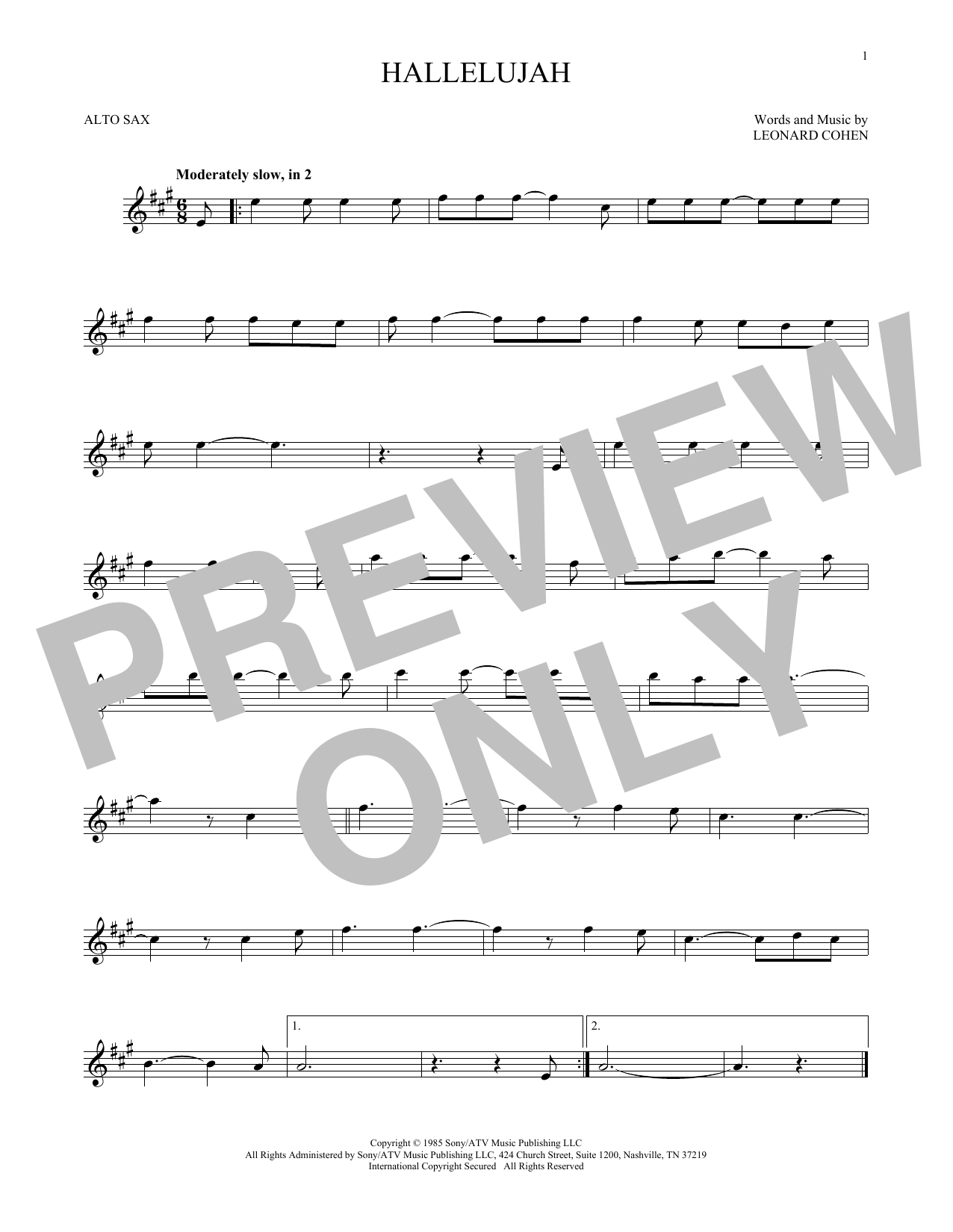 Product gallery: Page 1 of 1 Hallelujah, Leonard Cohen