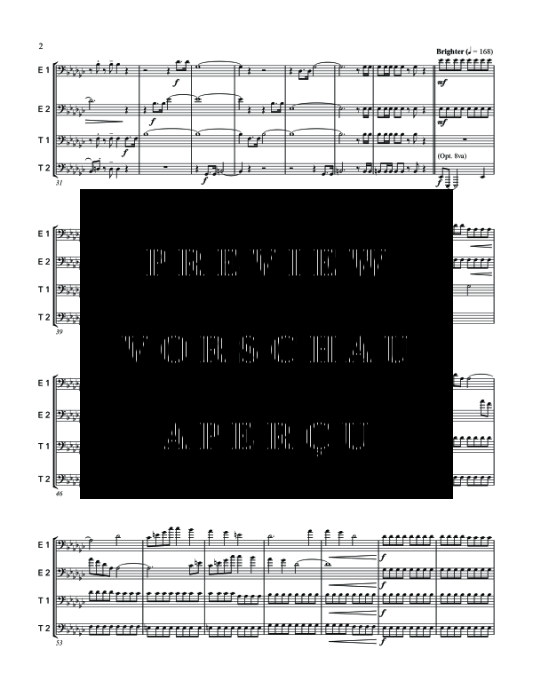 Product gallery: Page 6 of 11 Fanfare and Fantasy in Eb Minor, , (Tuba Quartett EETT)