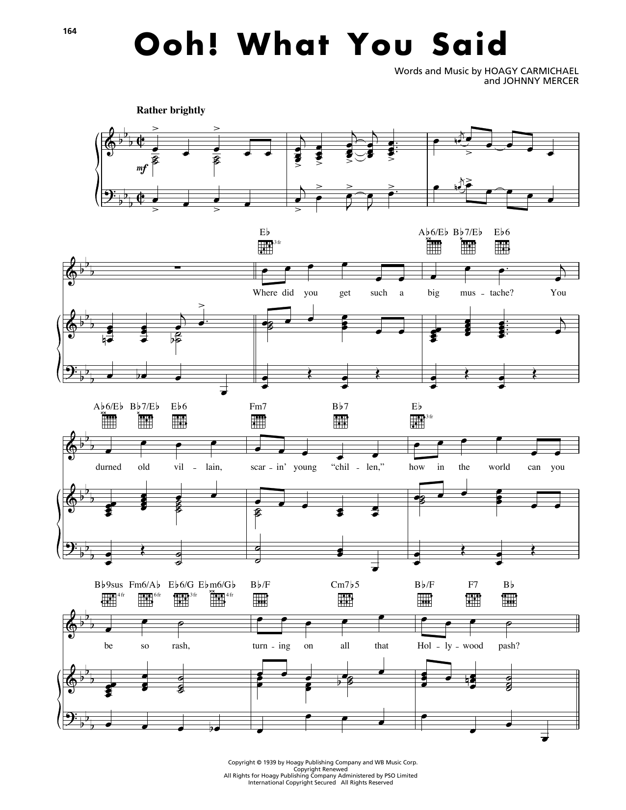 Produktgalerie: Seite 1 von 1 Ooh! What You Said, Hoagy Carmichael, Gesang, Gitarre, Klavier
