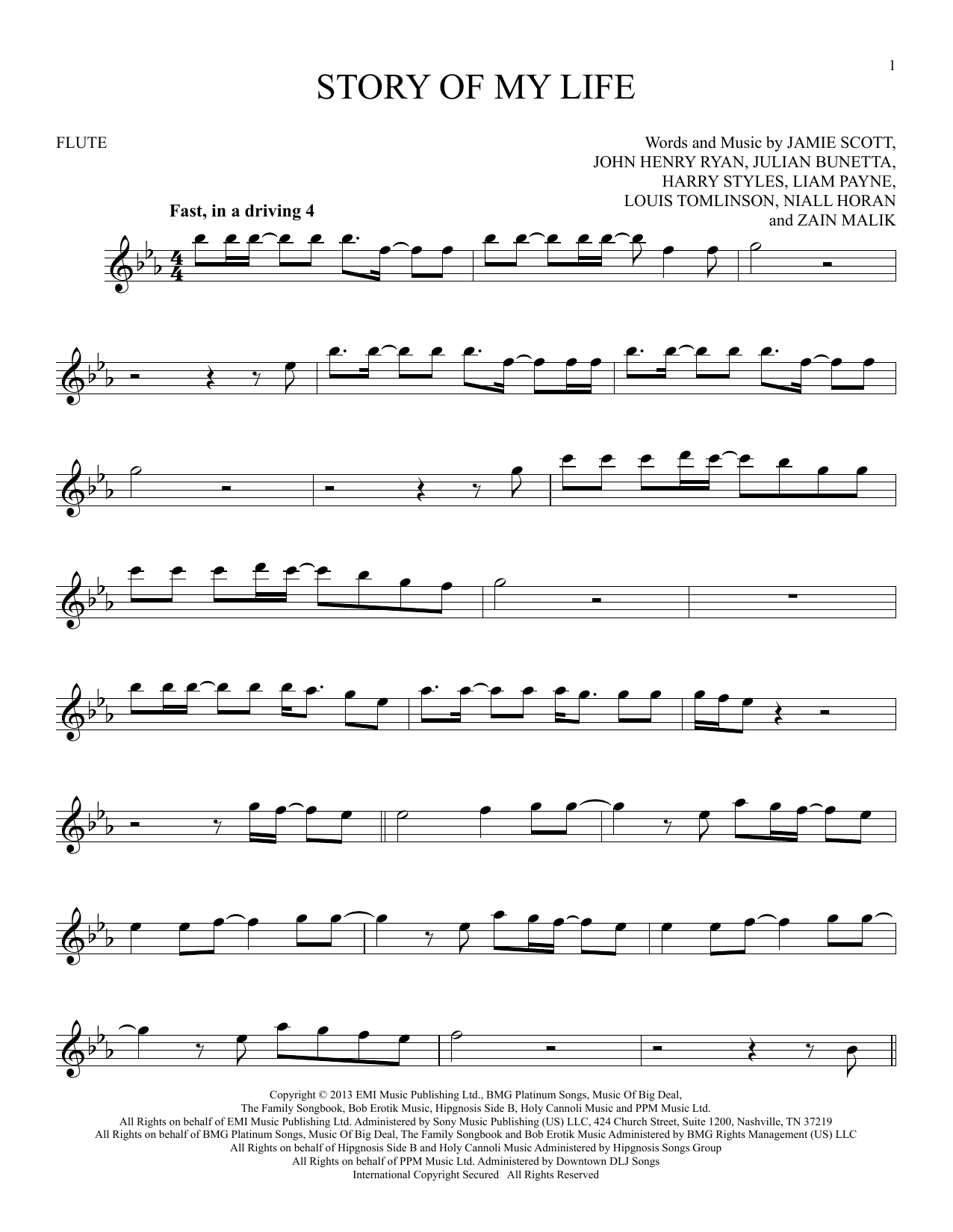 Product gallery: Page 1 of 1 Story Of My Life, One Direction