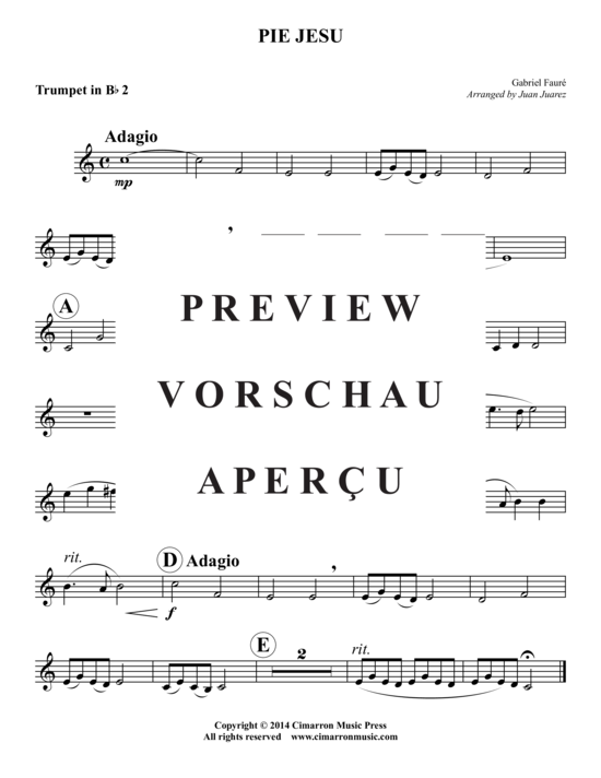 Produktgalerie: Seite 5 von 8 Pie Jesu , , (Blechbläserquintett)