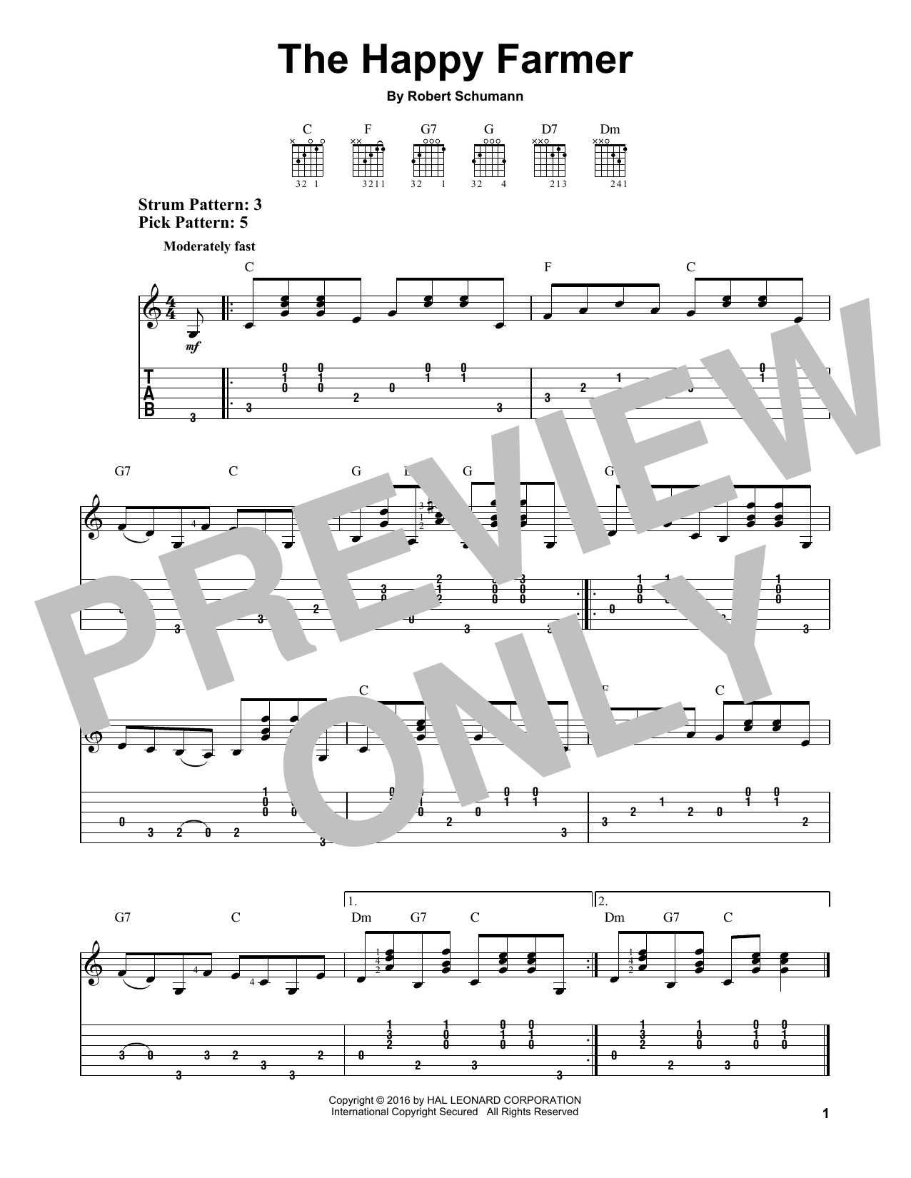 Product gallery: Page 1 of 1 The Happy Farmer, Robert Schumann