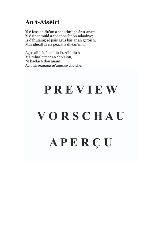 Produktgalerie: Seite 5 von 11 An t-Aiseiri, , Gemischter Chor und Concert Bamd