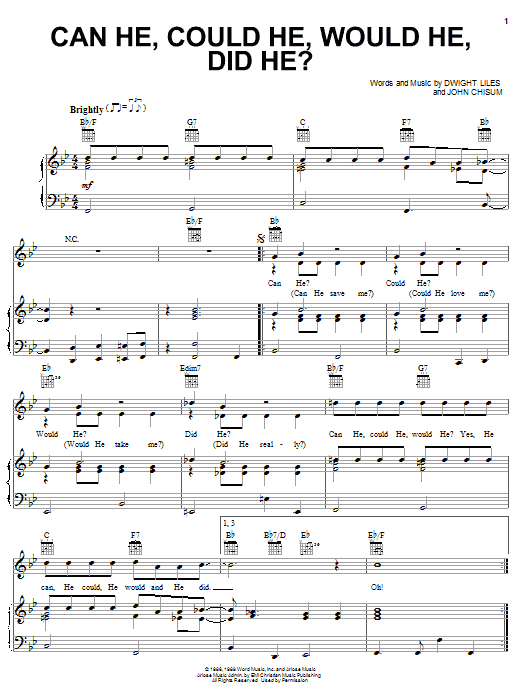 Produktbild zu: Can He, Could He, Would He, Did He?