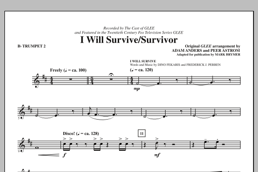 Produktbild zu: I Will Survive/Survivor (arr. Mark Brymer) - Bb Trumpet 2