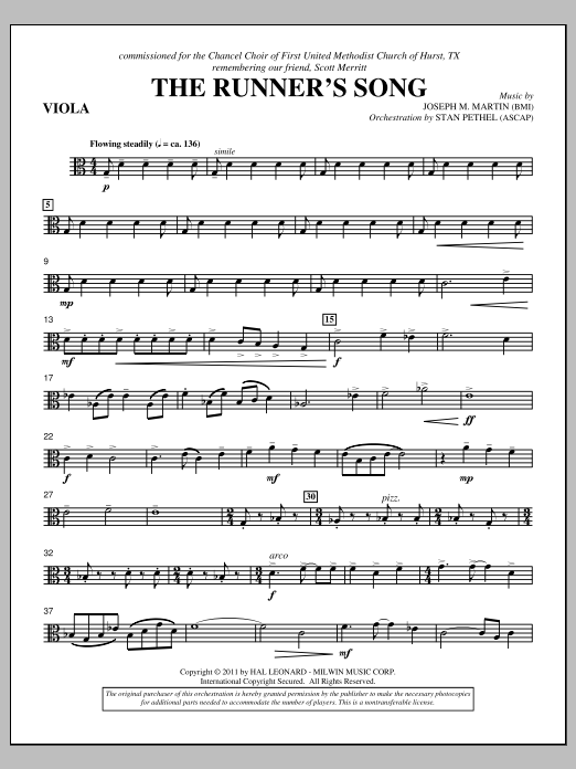Produktbild zu: The Runner's Song - Viola