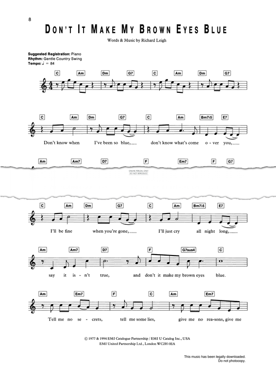 Produktgalerie: Seite 1 von 1 Don't It Make My Brown Eyes Blue, Crystal Gale, Gesang, Gitarre, Keyboard