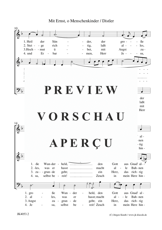 gallery: Mit Ernst, o Menschenkinder (Der Jahrkreis, Op.5 No.5), , (Gemischter Chor 3-stimmig SAM)