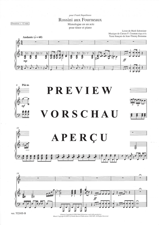 gallery: Rossini aux Fourneaux , , (Tenor + Klavier)