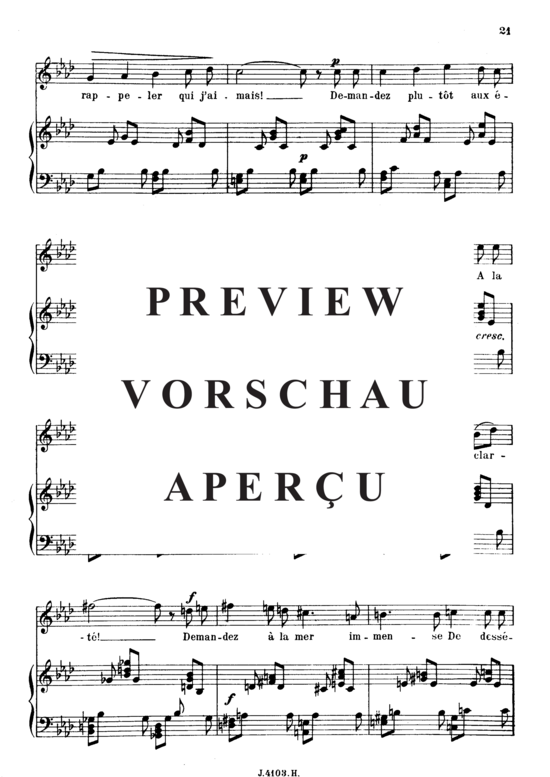 Product gallery: Page 3 of 5 Poème d'un jour (Toujours) Op.21 No.2, , High Voice and Piano