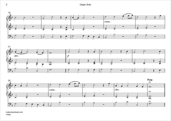 gallery: Largo (Rinaldo: Arie der Almirena) , ,  (Orgel Solo)