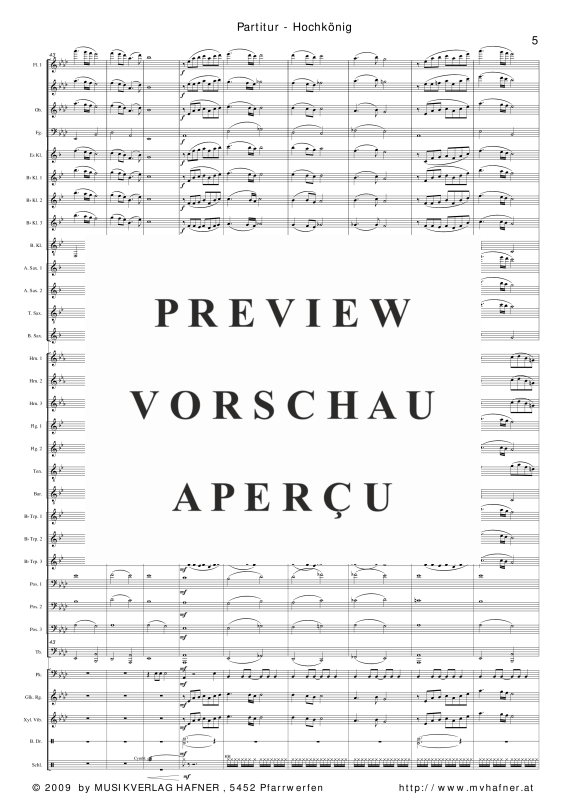 Product gallery: Page 10 of 11 Hochkönig, , (large wind orchestra)