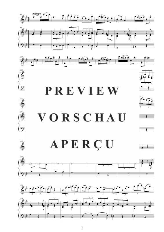 Produktgalerie: Seite 8 von 11 Flöten Sonate in B-Dur, , Flöte und Cembalo