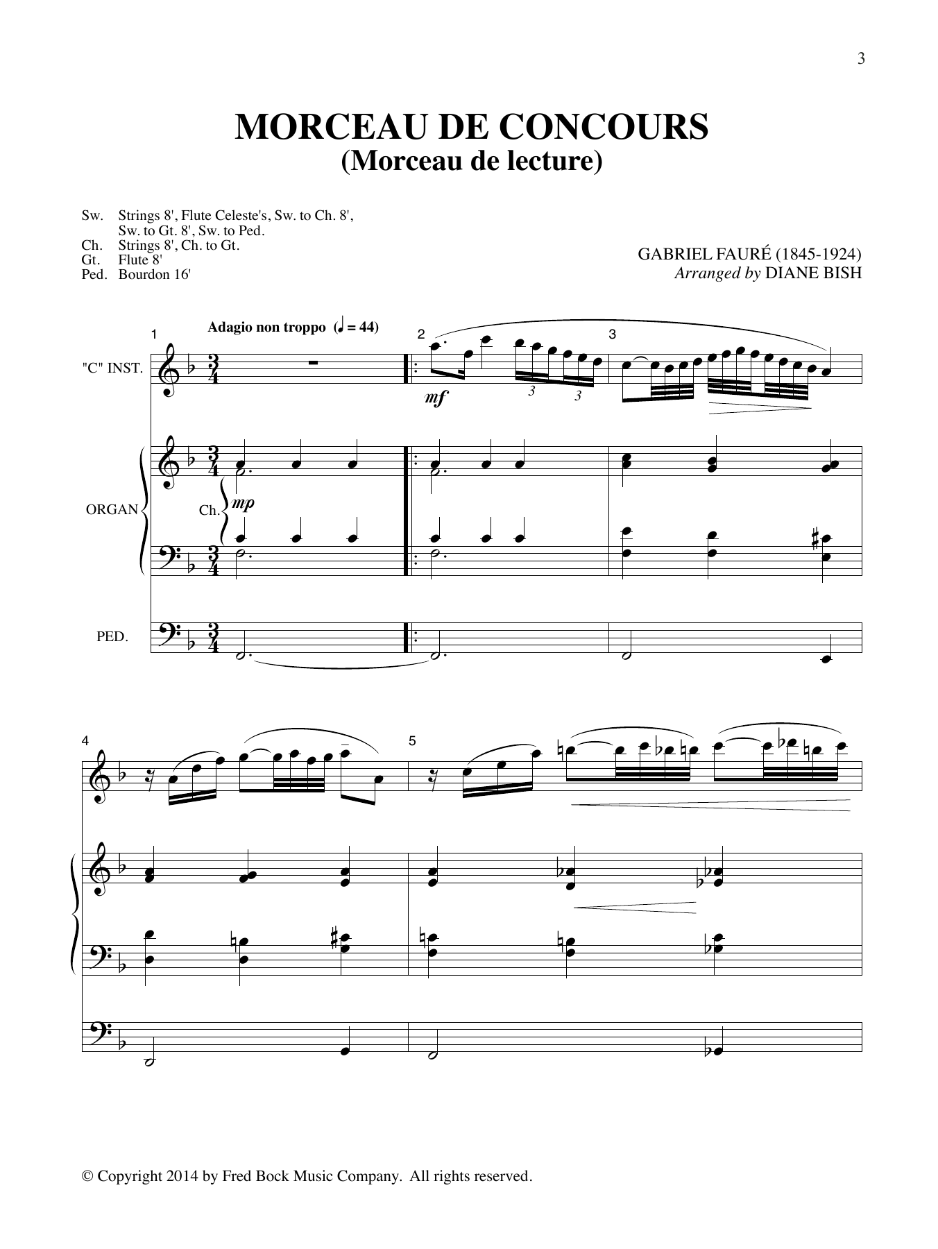 Product gallery: Page 1 of 1 Meditations (arr. Diane Bish), Gabriel Faure, Wolfgang Amadeus Mozart and Georg Phillip Telemann