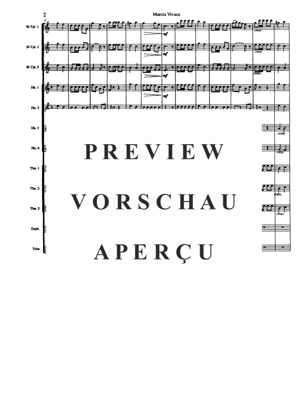 Produktgalerie: Seite 3 von 11 Marcia Vivace, , Posaunenchor 12-stimmig